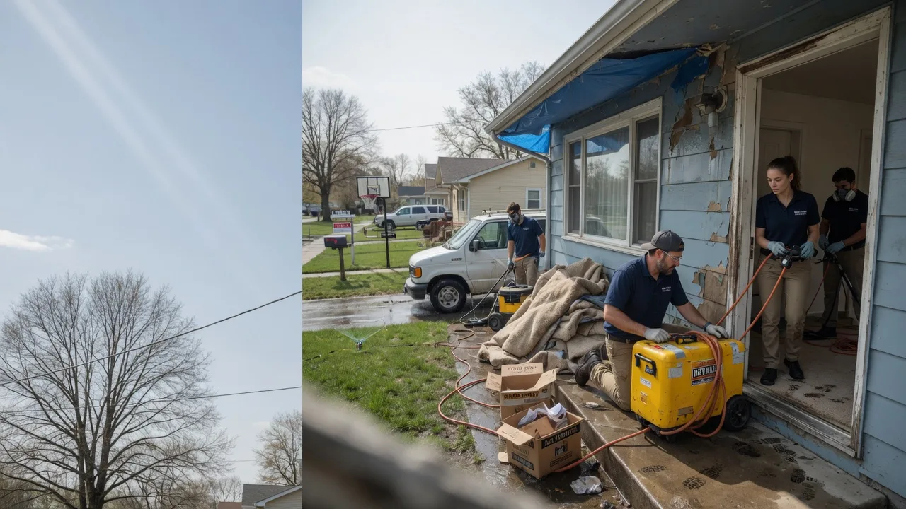 Basement Flood Cleanup in Bellefontaine, OH near me